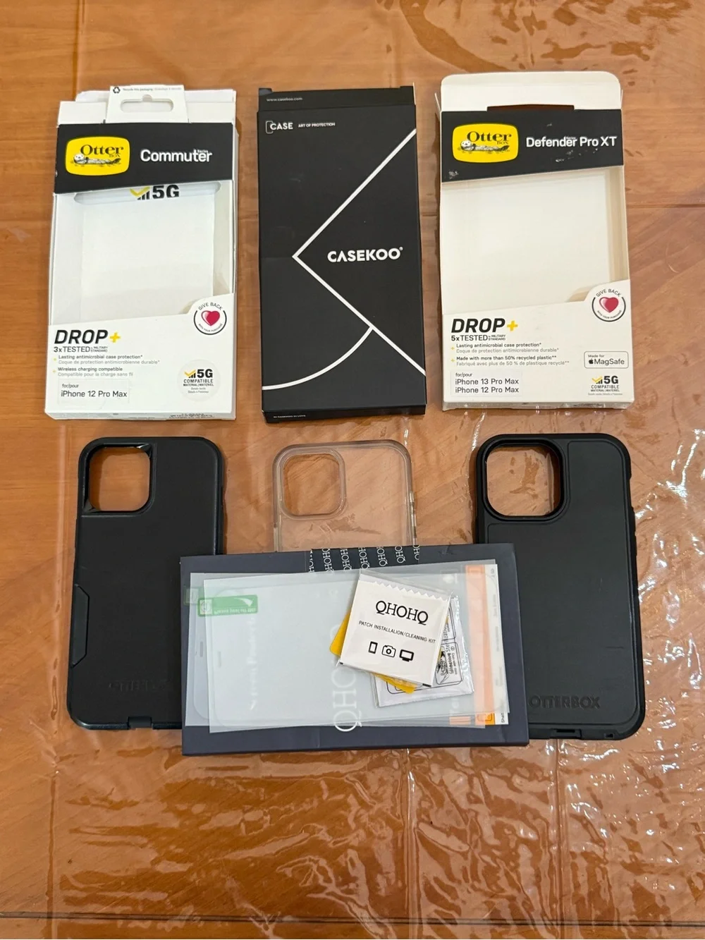 iPhone 12  Pro Max Defender Pro, Commuter and clear Casekoo